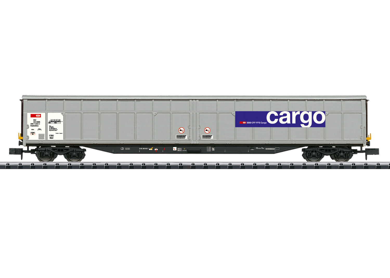 MINITRIX 1:160 large-capacity sliding wall freight wagon - item 18427
