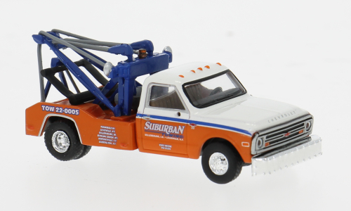 BREKINA 1:87 Chevrolet C 30 Tow Truck, Suburban 1968 - item 19667