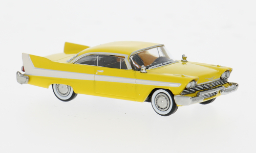 BREKINA 1:87 Plymouth Fury, yellow/white 1958 - item 19681