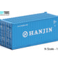 1:160 HANJIN 20 foot Freight shipping container