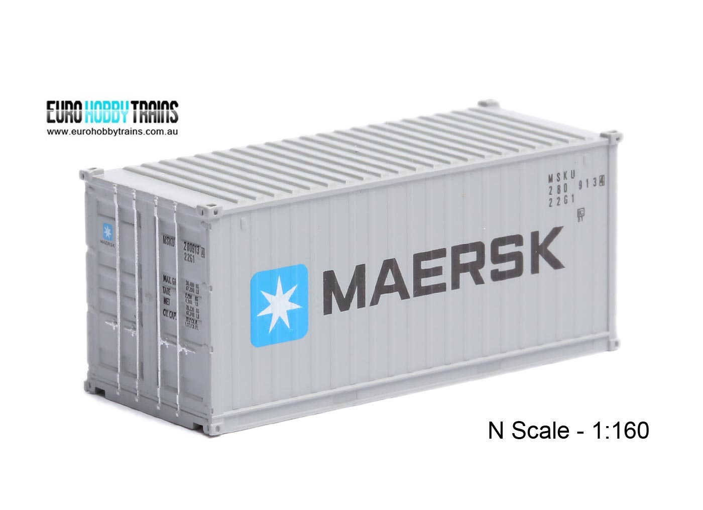 1:160 MAERSK 20 foot Freight shipping container
