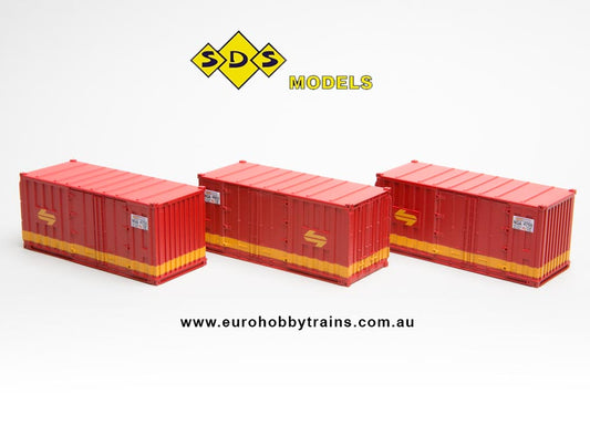 SDS MODELS 1:87 20' Containers NGA SRA pack A