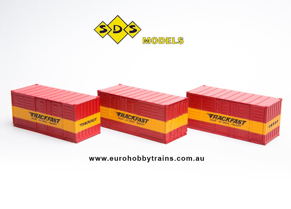 SDS MODELS 1:87 20' Containers TRACKFAST Pack A