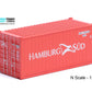 1:160 HAMBURG-SUD 20 foot Freight shipping container