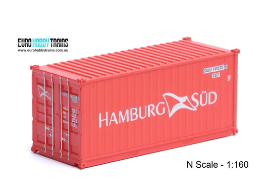 1:160 HAMBURG-SUD 20 foot Freight shipping container