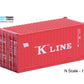 1:160 K-LINE 20 foot Freight shipping container