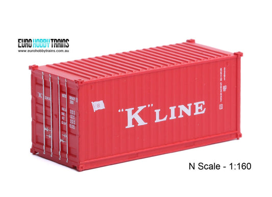 1:160 K-LINE 20 foot Freight shipping container