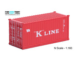 1:160 K-LINE 20 foot Freight shipping container
