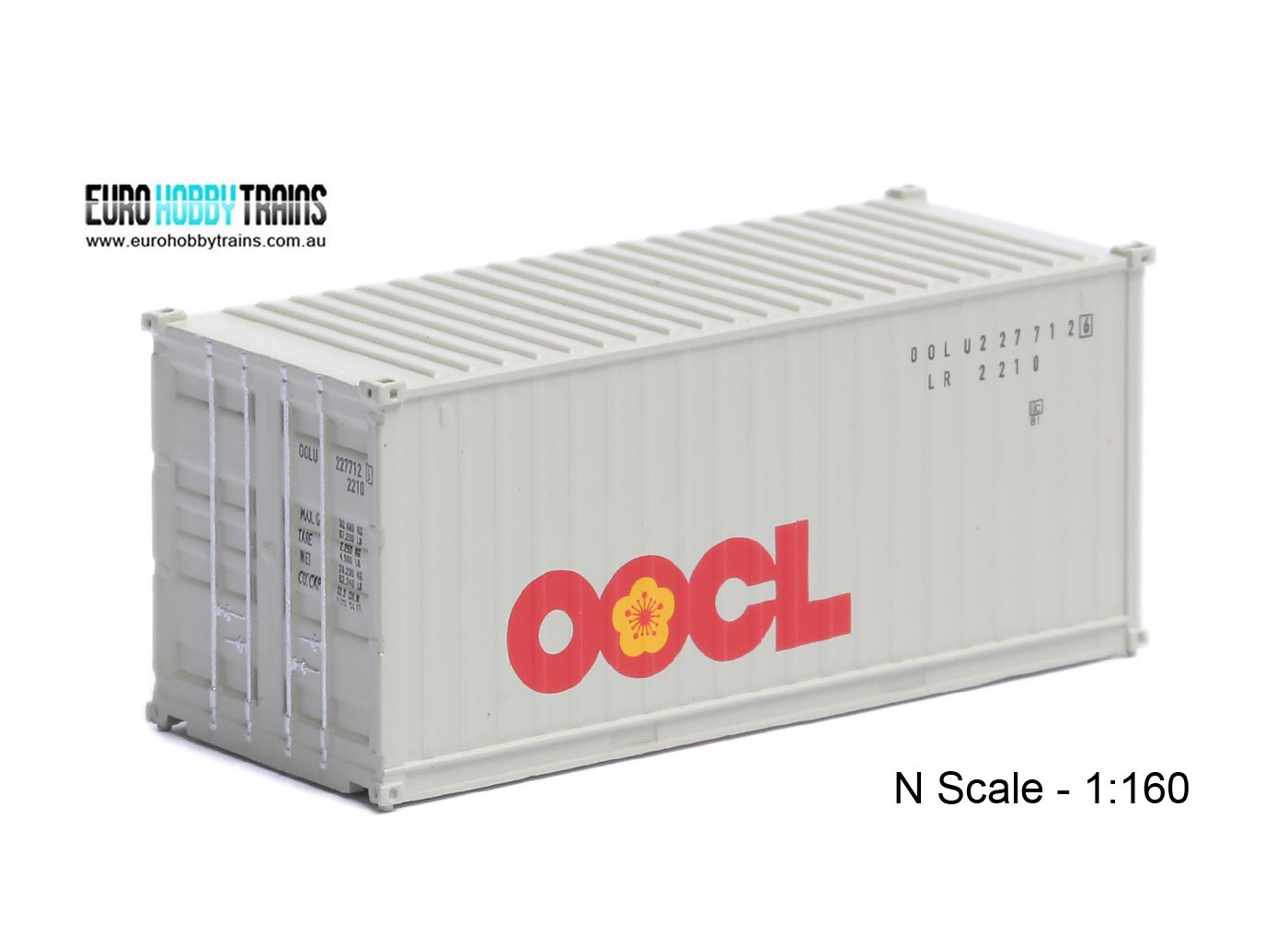 1:160 OOCL 20 foot Freight shipping container