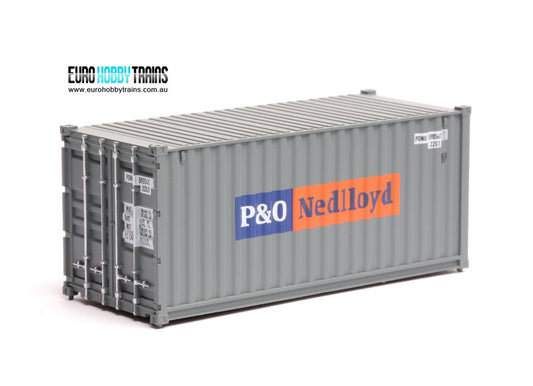 1:87 Scale P&O Nedlloyd 20 foot shipping container