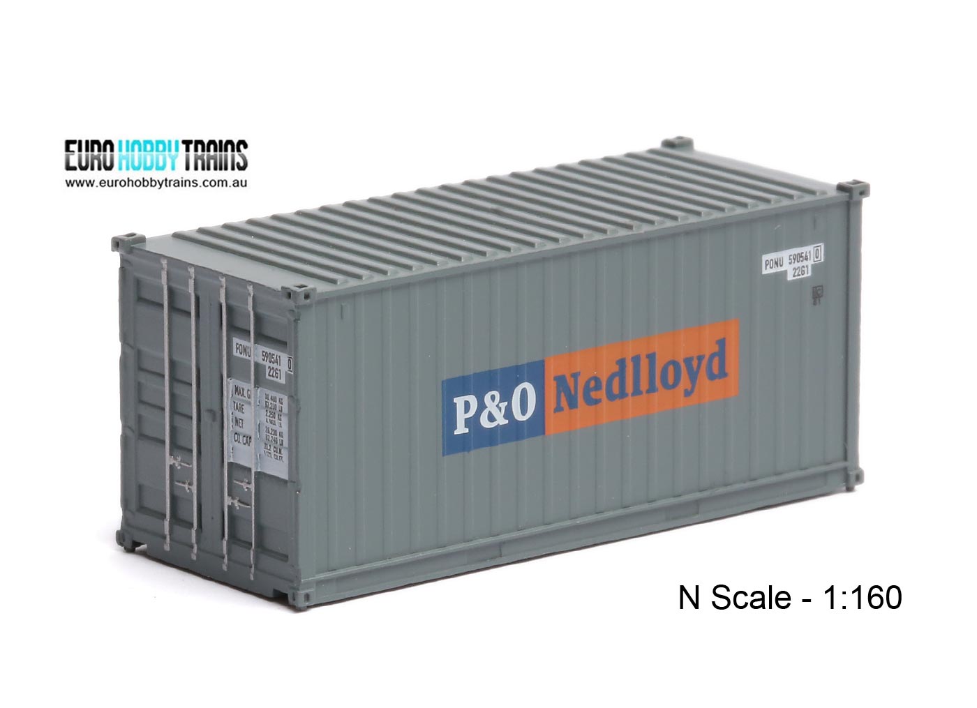 1:160 P&O NEDLLOYD 20 foot Freight shipping container