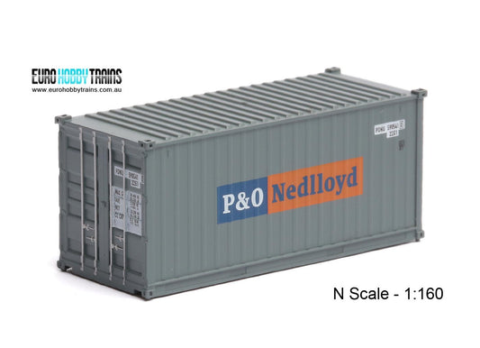 1:160 P&O NEDLLOYD 20 foot Freight shipping container
