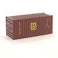 1:160 MSC (brown) 20 foot Freight shipping container