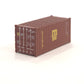 1:160 MSC (brown) 20 foot Freight shipping container