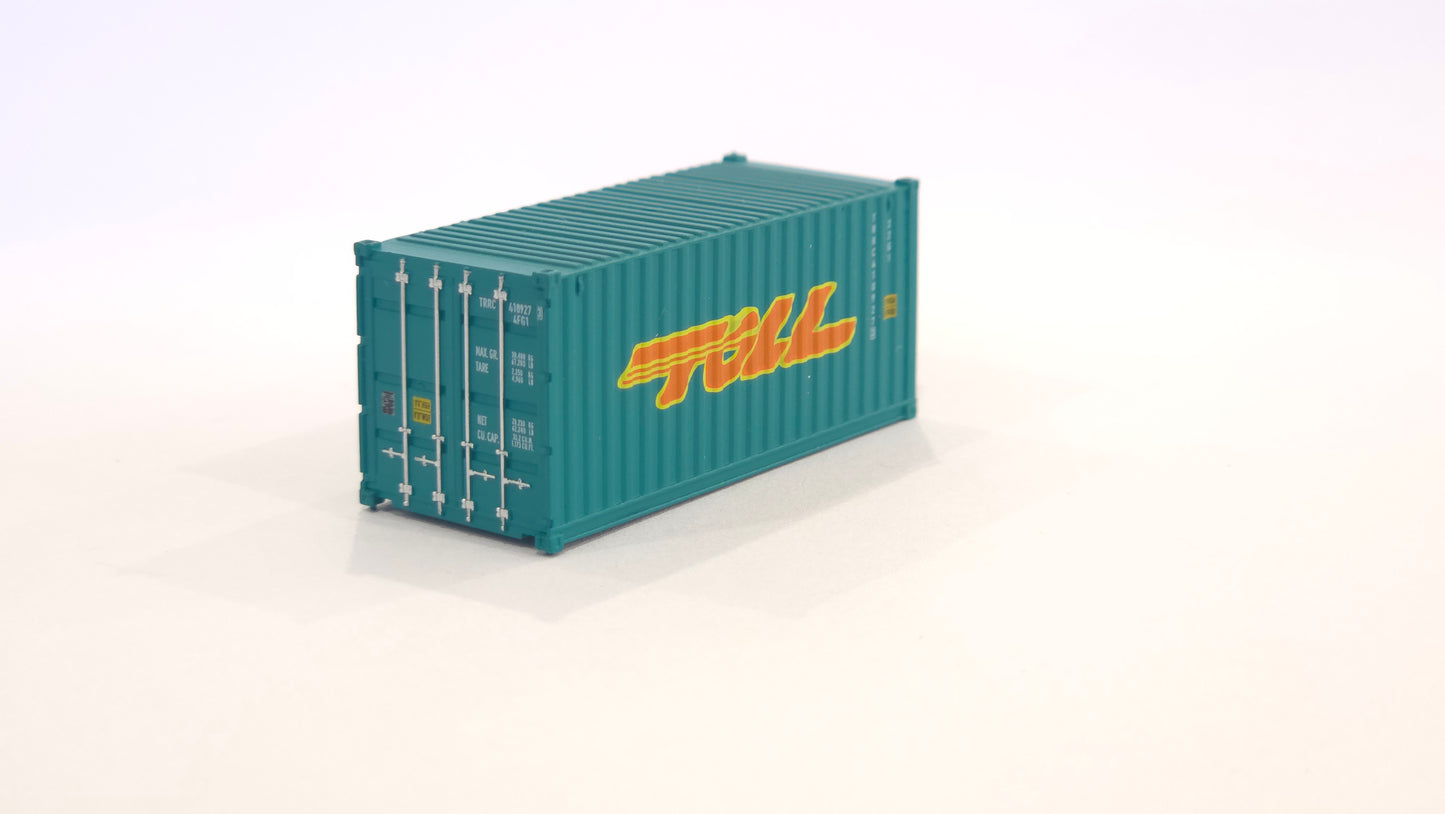 1:160 TOLL 20 foot Freight shipping container