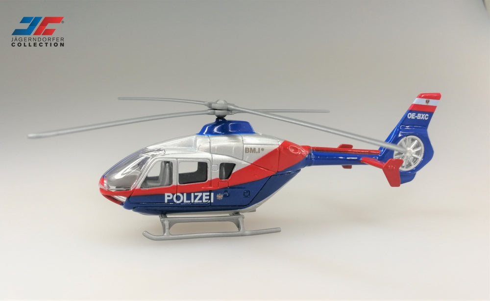 JAGERNDORFER 1:87 Austrian Police Helicopter, metal body - item JC2192