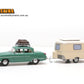 BREKINA 1:87 - Opel Kapitan with caravan item 20871