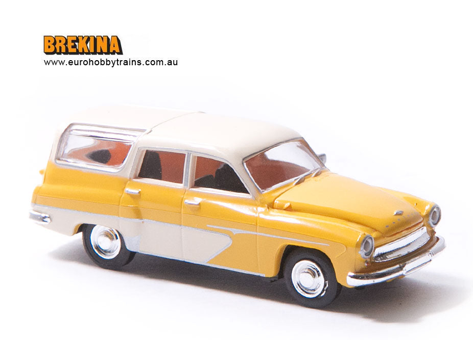 BREKINA 1:87 Wartburg 311 camping, yellow/white - item 27119