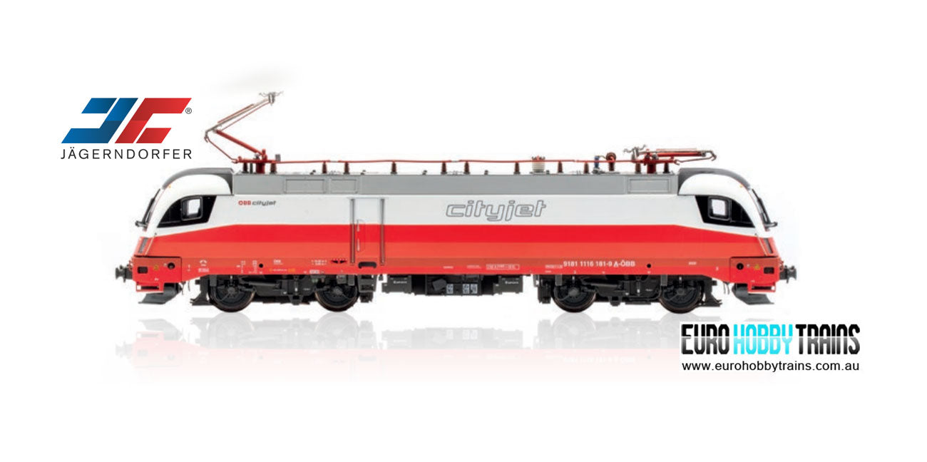 JAGERNDORFER 1:87 Ã–BB CityJet 1116.181 Electric locomotive - item 28100