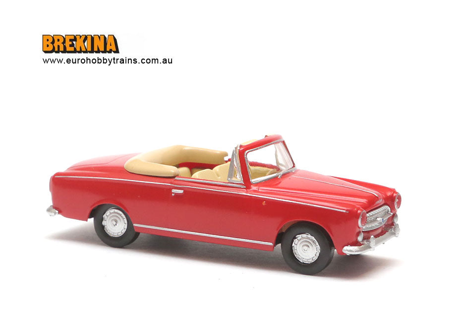 BREKINA 1:87 - Peugeot 403, red- item 29150 