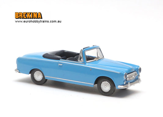 BREKINA 1:87 - Peugeot 403, blue, convertible - item 29155