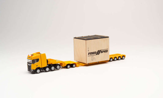 HERPA HO 1:87 - SCANIA CS low loader semi with load - item 310864