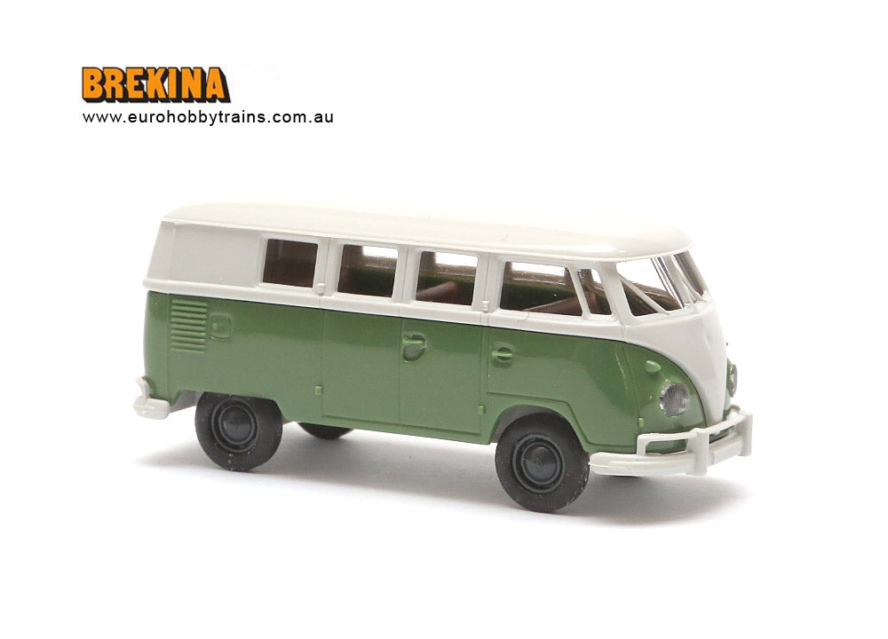 BREKINA 1:87 VW T1b Kombi, green/white - item 31553