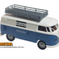 BREKINA 1:87 VW T1b with roof rack basket 1960 "Atlas Copco" white/blue - item 32755