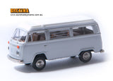 BREKINA 1:87 VW T2 camper van, light grey with white roof top - item 33144