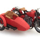 ARTITEC 1:87  US Liberator motorbike red with sidecar - item 387.29