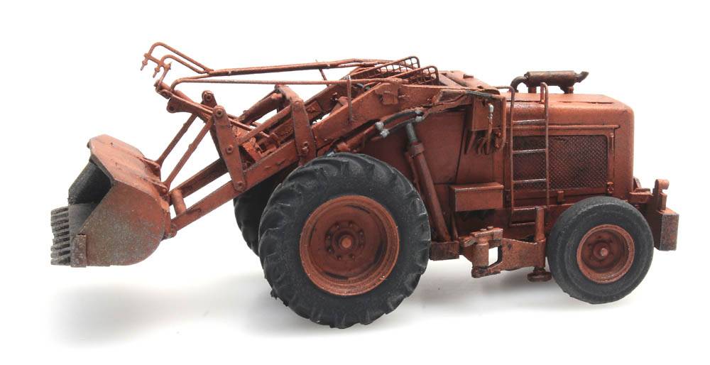 ARTITEC 1:87 Bischoff Polytrac with shovel, orange - item 387.379