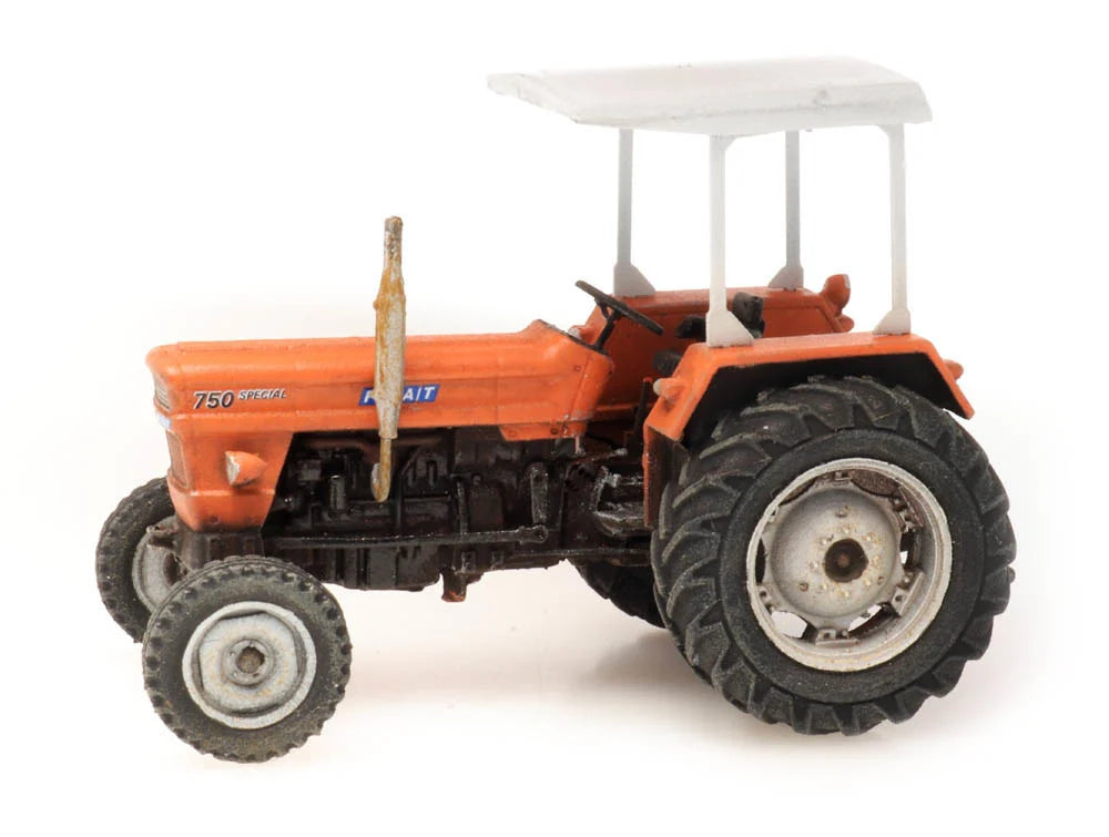 ARTITEC 1:87 Fiat 750 tractor, orange/white top - item 387.445