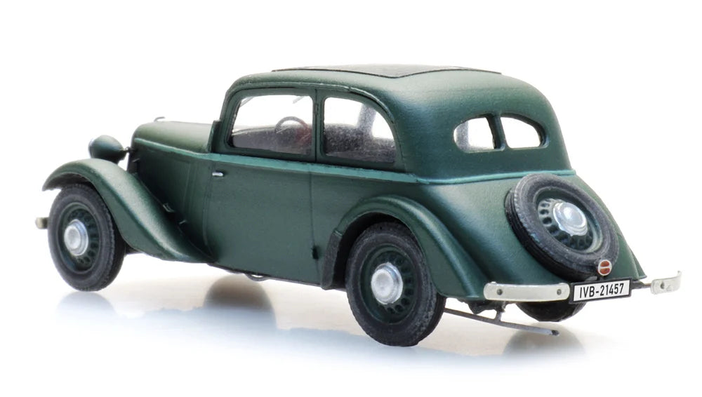 ARTITEC 1:87 Adler Trumpf Junior sedan car, green - item 387.544