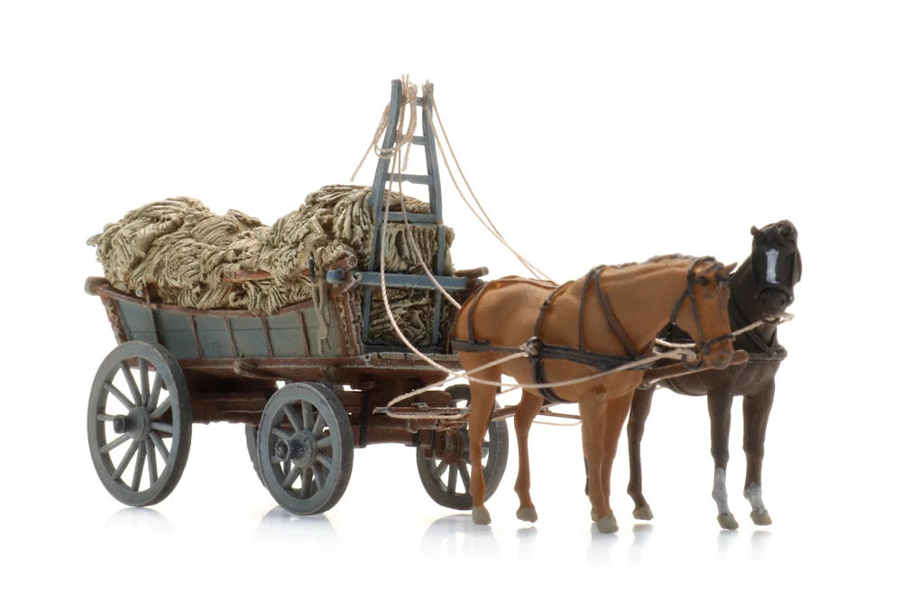 ARTITEC 1:87 Northern European hay wagon loaded - item 387.620
