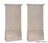 KIBRI 1:87 Brick viaduct central pillar with concrete base, 2 pieces - item 39751