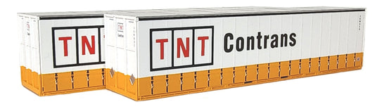 ON TRACK MODELS 1:87 TNT CONTRANS 40' Curtain sided Containers - item 40CS-09a