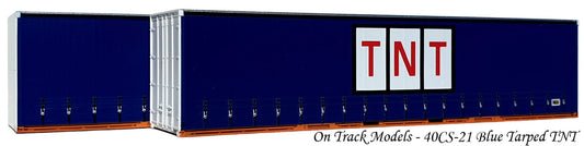 TNT Blue Tarped 40' Curtain Sided Container