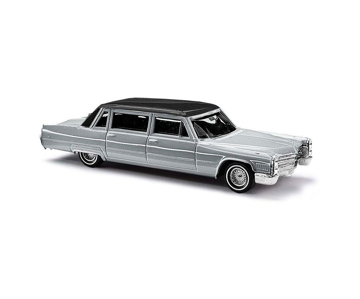 BUSCH 1:87 Scale Cadillac '66 Limousine Metallic silver item 42958