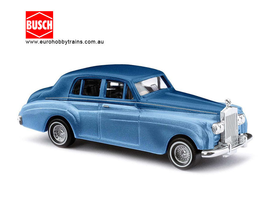 BUSCH 1:87 Rolls Royce, metallic blue item 44426