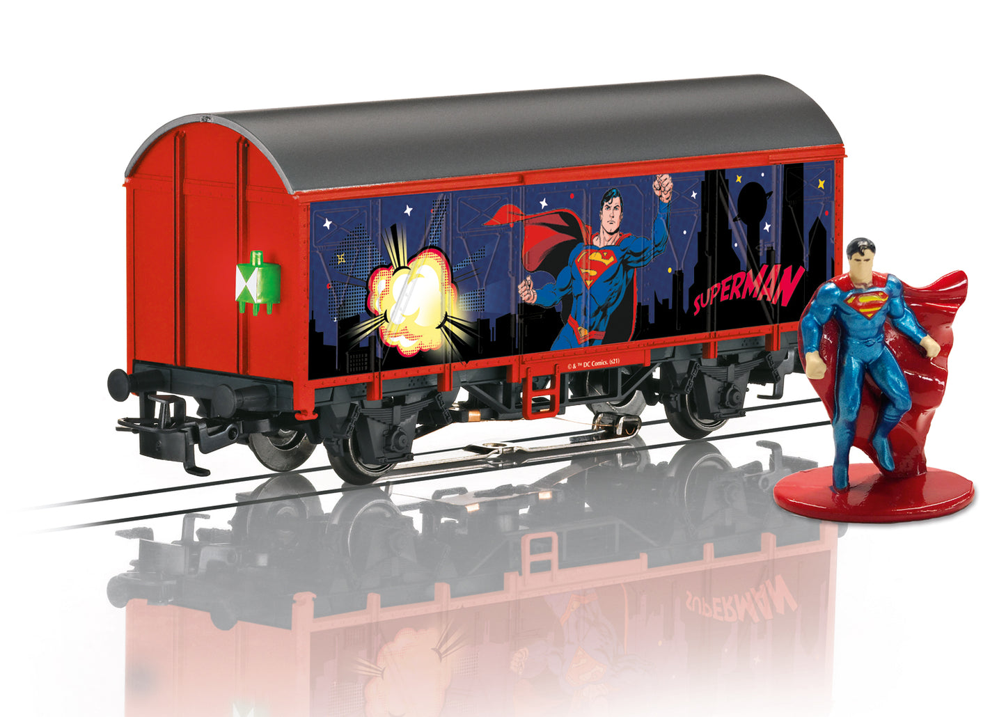 MARKLIN 1:87  Start up Covered freight wagon Superman for 3-rail - item 44825