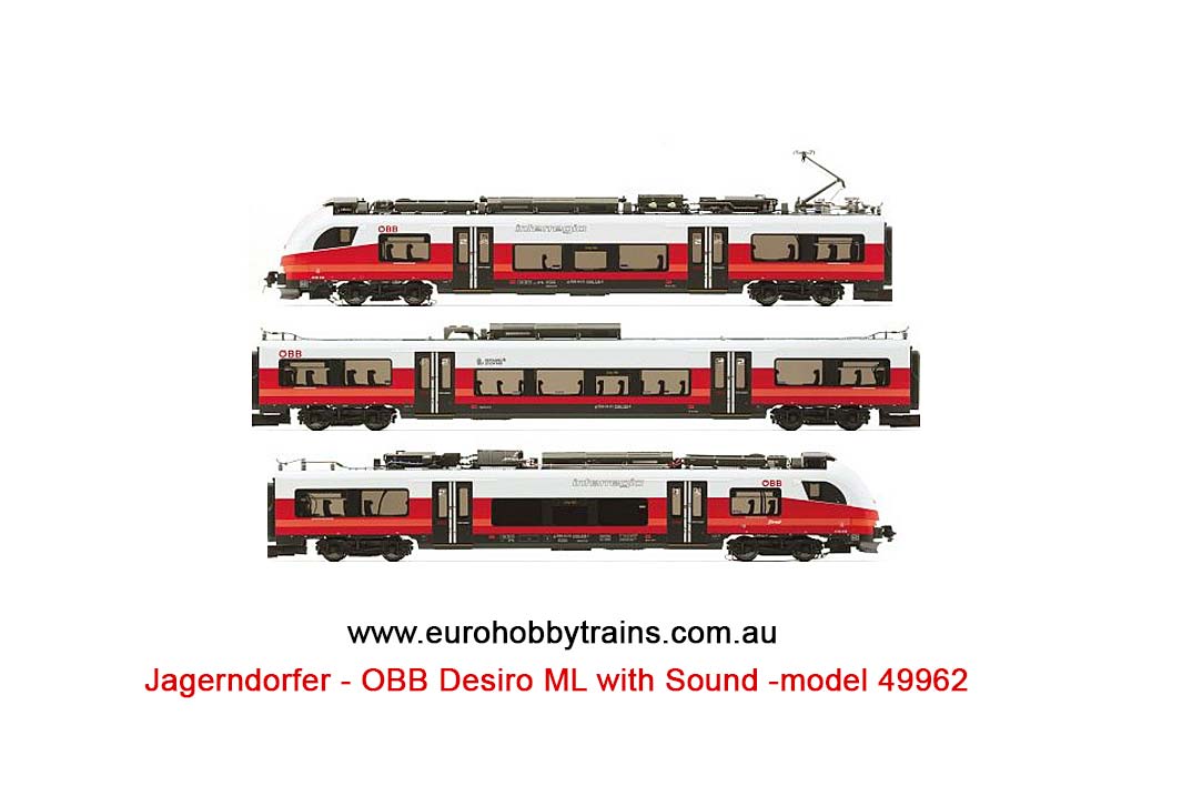 JAGERNDORFER 1:87 OBB "Interregio" 4746 Electric train set, DCC with Sound - item 49962
