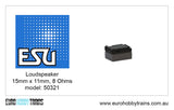 ESU - SugarCube Loudspeaker 15x11mm, 8 Ohms, chamber kit - item 50321