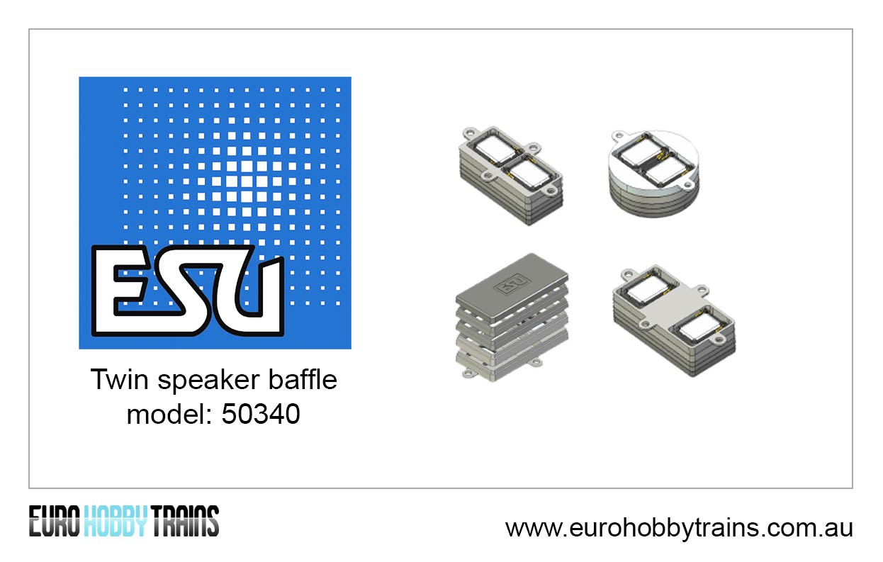ESU - Sugar cube twin speaker baffle set - item 50340