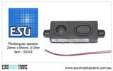 ESU Rectangular Loudspeaker 29mm x 65mm, 4 Ohm - item 50343