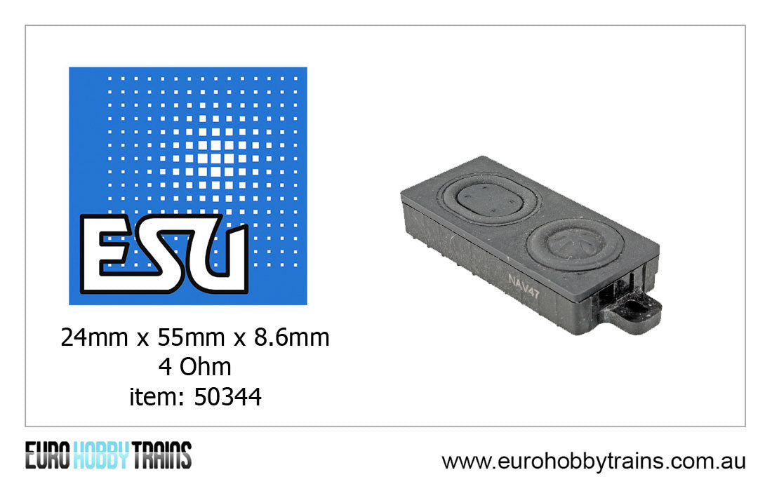ESU - Rectangular Speaker 24 x 55 x 8.6mm, 8 Ohm - item 50344