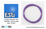 ESU PURPLE decoder wire - AWG36 - 10m item 51941