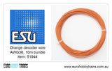 ESU ORANGE decoder wire - AWG36 - 10m item 51944