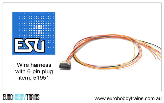 ESU - Wire harness with 6-pin plug NEM651 item 51951