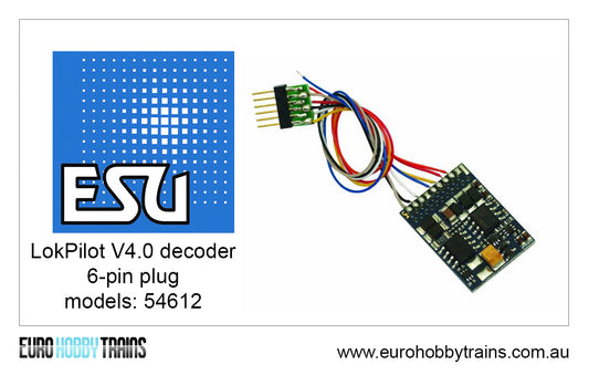 ESU - LokPilot V4.0 decoder 6-pin plug item 54612
