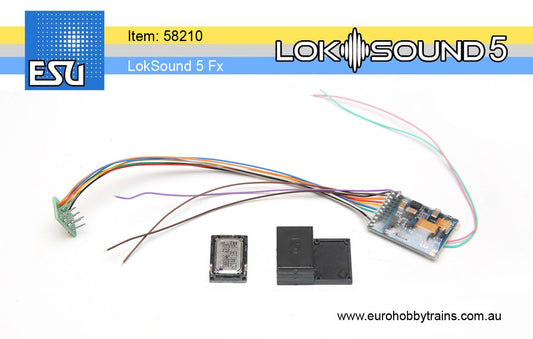 ESU LokSound 5 Fx DCC/MM/SX/M4 blank Function sound decoder 8-pin NEM 652 - item 58210